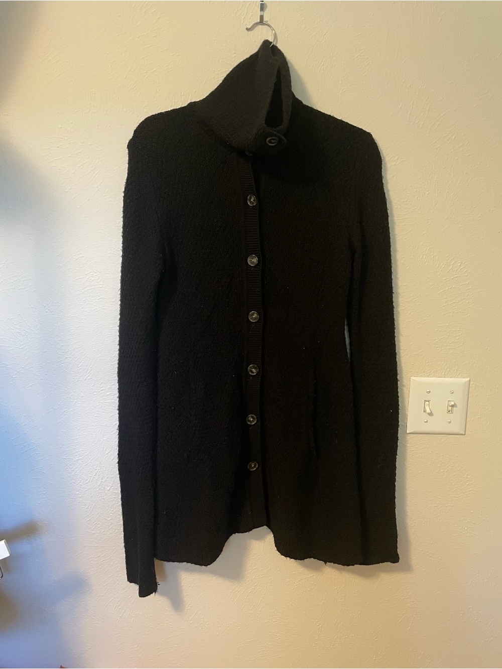 Patagonia 100% Merino Wool TurtleNeck Button Down Cardigan Long Size S